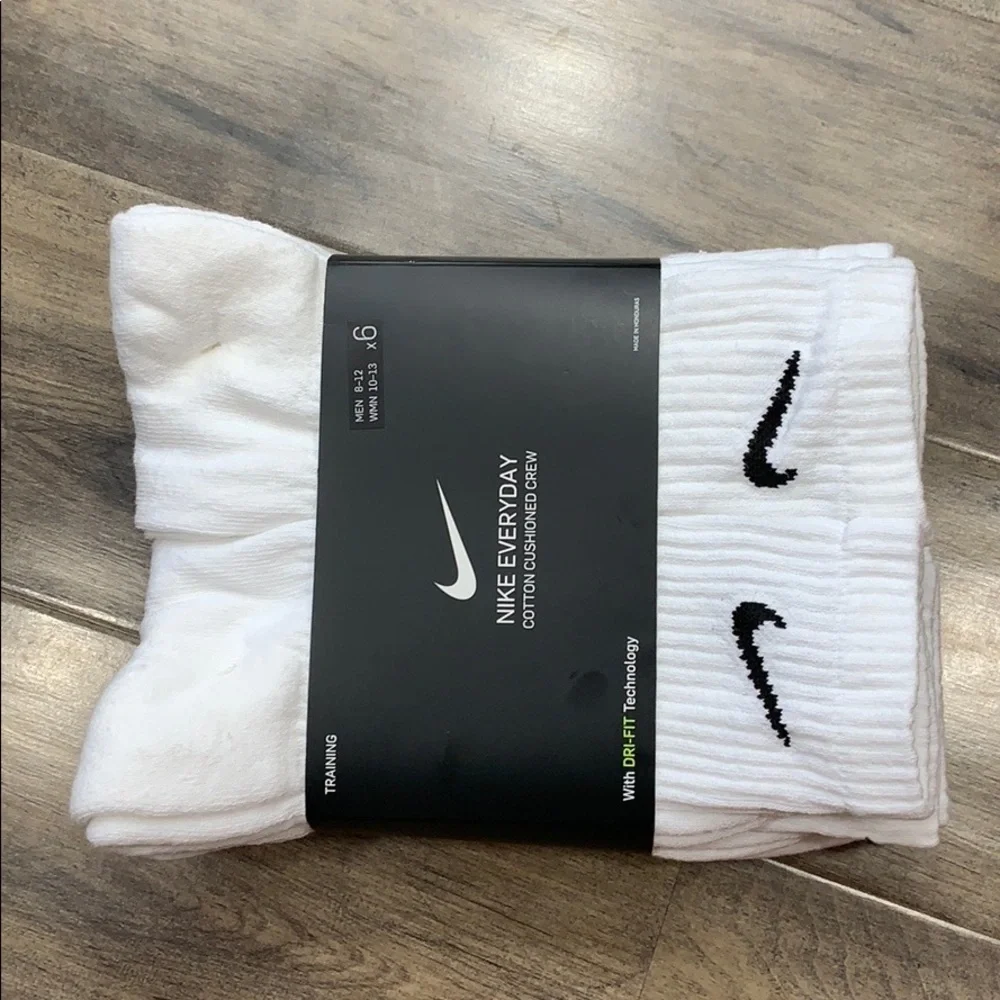 NIKE EVERYDAY COTTON CUSHIONED CREW MEN’S SOCKS